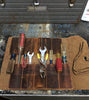 Genuine Leather Tool Roll Up Pouch- Handcrafted Tool Kit (10 Slots)