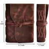 Leather Bound Journal With Antique Deckle Edge Paper for Men Women (Mauve)